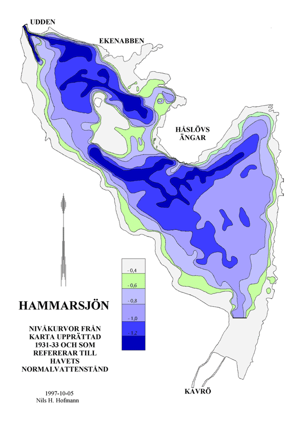 Djupkarta Hammarsjön